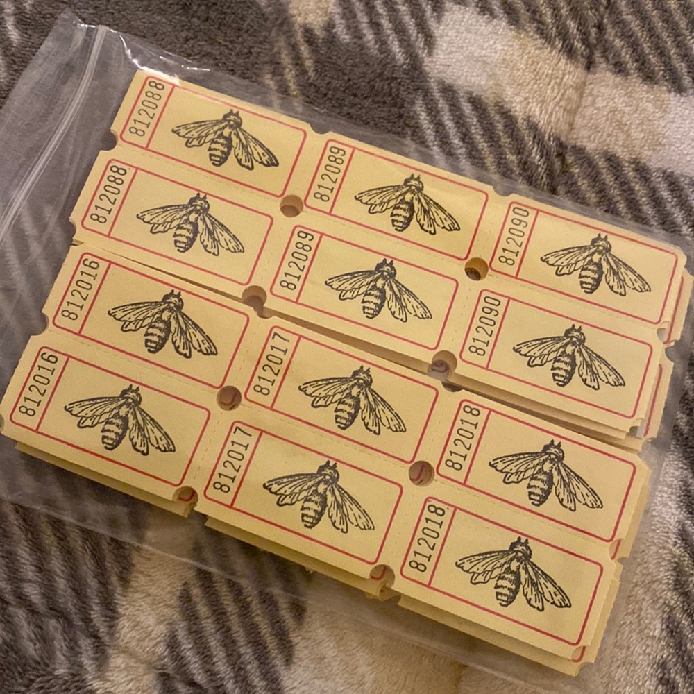 Bee Raffle tickets
